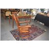 Image 5 : CURLY KOA SLAT BACK ROCKING CHAIR