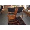Image 8 : CURLY KOA SLAT BACK ROCKING CHAIR