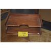 Image 1 : KOA WOOD TWO-TIERED DESK TOP TRAY