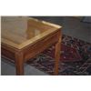 Image 10 : MARTIN & MACARTHUR ADMIRALTY KOA DESK W/3 DRAWERS & GLASS COVER (60" X 24" X 30 1/2")