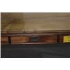 Image 11 : MARTIN & MACARTHUR ADMIRALTY KOA DESK W/3 DRAWERS & GLASS COVER (60" X 24" X 30 1/2")