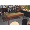 Image 7 : MARTIN & MACARTHUR ADMIRALTY KOA DESK W/3 DRAWERS & GLASS COVER (60" X 24" X 30 1/2")