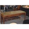 Image 8 : MARTIN & MACARTHUR ADMIRALTY KOA DESK W/3 DRAWERS & GLASS COVER (60" X 24" X 30 1/2")