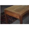 Image 9 : MARTIN & MACARTHUR ADMIRALTY KOA DESK W/3 DRAWERS & GLASS COVER (60" X 24" X 30 1/2")