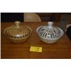 Image 1 : LARGE MID CENTURY LIDDED STONEWARE CASSEROLE DISHES (2 PCS)