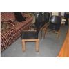 Image 6 : 4 VINTAGE "SCARPA" BLACK LEATHER & WOOD CHAIRS (4 PCS)