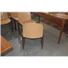 Image 6 : 4 VINTAGE "SCARPA" YELLOW LEATHER & WOOD CHAIRS (4 PCS)