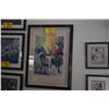 Image 1 : FRAMED LIMITED EDITION SERIGRAPH, "CAFE CAZE II"; SIGNED MAIMON 37/275 (20 1/2" X 28 1/2")