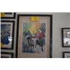 Image 2 : FRAMED LIMITED EDITION SERIGRAPH, "CAFE CAZE II"; SIGNED MAIMON 37/275 (20 1/2" X 28 1/2")