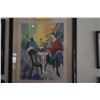 Image 3 : FRAMED LIMITED EDITION SERIGRAPH, "CAFE CAZE II"; SIGNED MAIMON 37/275 (20 1/2" X 28 1/2")