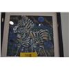 Image 2 : FRAMED LIMITED EDITION SERIGRAPH, "IMPERIAL ZEBRAS" BY ARTIST TIEFENG JIANG; SIGNED 60/300 (16 3/4" 