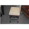 Image 3 : VICTORIAN STOOL W/UPHOLSTERED SEAT