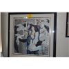 Image 2 : FRAMED SERIGRAPH, HE DEGUANG "DANCE OF CRANES" 31/293 (44 1/2" X 44 1/2")