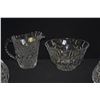 Image 2 : BLOCK CRYSTAL BOWL, FOSTORIA PITCHER & LEAD CRYSTAL CANDLE HOLDERS (4 PCS)