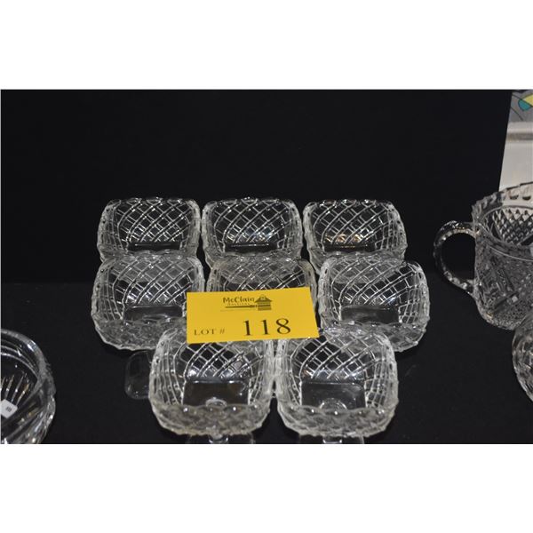 TRELLIS CLEAR DESSERT CUP/SHERBERT BY SMITH GLASS (8 PCS)