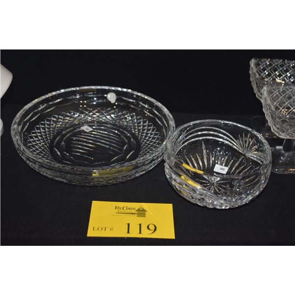 WATERFORD CRYSTAL BOWLS (2 PCS)