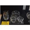 Image 1 : NACHTMANN CREAMER, SUGAR & TRAY, MIKASA VASE & LEAD CRYSTAL BOWL & CREAMER (6 PCS)