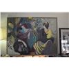 Image 1 : FRAMED ISAAC MAIMON ACRYLIC ON CANVAS, "GAZEBO"; SIGNED MAIMON (81 1/4" X 61 3/4")