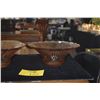 Image 3 : VINTAGE ANCHOR HOCKING MAYFAIR PINK DEPRESSION GLASS FLARED FRUIT BOWLS (2 PCS)