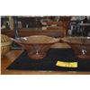 Image 4 : VINTAGE ANCHOR HOCKING MAYFAIR PINK DEPRESSION GLASS FLARED FRUIT BOWLS (2 PCS)