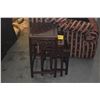 Image 2 : ROSEWOOD NESTING TABLES (3 PCS)