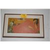 Image 1 : KOA FRAMED OIL ON CANVAS, RECLINING FEMALE; SIGNED LE BRANCH (30" X 18")
