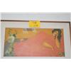 Image 3 : KOA FRAMED OIL ON CANVAS, RECLINING FEMALE; SIGNED LE BRANCH (30" X 18")