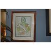 Image 3 : 2 PCS-KOA FRAMED PRINTS, "KING KALAKAUA" & "QUEEN LILIUOKALANI" BY SIDNEE LIVINGSTON (BOTH A/P 1/9) 