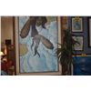 Image 5 : KOA FRAMED OIL ON CANVAS, HAWAIIAN WOMAN; SIGNED LE BRANCH (38 1/4" X 56 1/4")