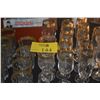 Image 1 : CELLINI CRYSTAL STEMWARE & GLASSES W/24K GOLD RIMS & ASSORTED CORDIAL GLASSES (38 PCS)