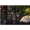 Image 3 : CELLINI CRYSTAL STEMWARE & GLASSES W/24K GOLD RIMS & ASSORTED CORDIAL GLASSES (38 PCS)