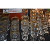 Image 6 : CELLINI CRYSTAL STEMWARE & GLASSES W/24K GOLD RIMS & ASSORTED CORDIAL GLASSES (38 PCS)