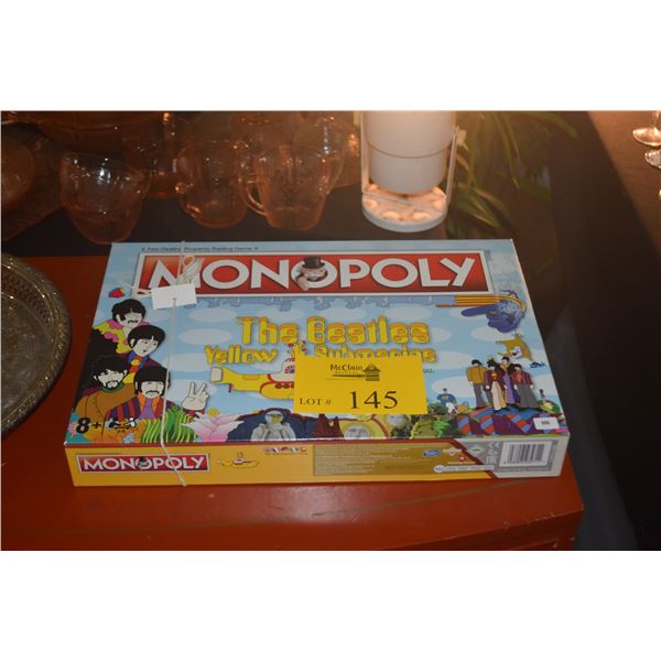 BEATLES YELLOW SUBMARINE EDITION MONOPOLY BOARD GAME
