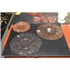 Image 6 : COLLECTION OF VINTAGE 1930'S JEANNETTE GLASS PINK DEPRESSION GLASS PLATES, BOWLS, CUPS, CREAMER, ETC