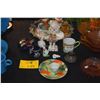 Image 1 : MIXED LOT: ASSORTED PITCHERS, CUPS, COVERED BOXES, STATUARY, ETC. (19 PCS) (DOES NOT INCLUDE TRAY)