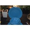 Image 2 : FIESTA TURQUOISE CLASSIC RIM DINNERWARE (16 PCS)