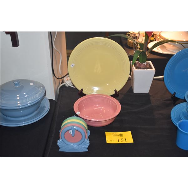 FIESTA PLATE, BOWL & COASTER SET (3 PCS) (DOES NOT INCLUDE STAND)