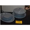 Image 1 : VINTAGE FIESTAWARE PLATES & COVERED CASSEROLE DISH IN PERIWINKLE BLUE (9 PCS)