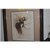 Image 2 : FRAMED DRYPOINT ETCHING & AQUATINT IN COLOR; SIGNED LOBEL-RICHE (29 1/2" X 39 1/2")
