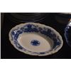 Image 10 : COLLECTION OF FLOW BLUE DISHES, WARMER, SUGAR BOWL, CUP, ETC. (54 PCS)