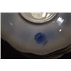 Image 4 : COLLECTION OF FLOW BLUE DISHES, WARMER, SUGAR BOWL, CUP, ETC. (54 PCS)