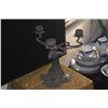 Image 3 : ANTIQUE ART NOUVEAU CANDELABRA & BEADED RUNNER (2 PCS)