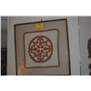 Image 1 : KOA FRAMED HAWAIIAN QUILT SQUARE (35" X 35")