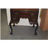 Image 3 : CHIPPENDALE STYLE SECRETARY DESK W/SLANT FRONT, DRAWERS & CABRIOLE LEGS & BALL & CLAW FEET (NEEDS RE