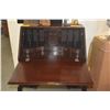 Image 5 : CHIPPENDALE STYLE SECRETARY DESK W/SLANT FRONT, DRAWERS & CABRIOLE LEGS & BALL & CLAW FEET (NEEDS RE