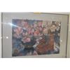 Image 3 : FRAMED PAINTING, "CLOISONNE & ANEMONES II"; SIGNED KAREL BURROWS (51 1/4" X 41")