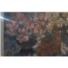 Image 4 : FRAMED PAINTING, "CLOISONNE & ANEMONES II"; SIGNED KAREL BURROWS (51 1/4" X 41")