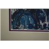 Image 3 : FRAMED WATERCOLOR, "BLUE BELLE"; SIGNED SIDNEE LIVINGSTON (14" X 17")