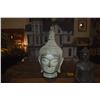 Image 3 : EBONY SEATED BUDDHA & THAI BUDDHA HEAD ON STAND (2 PCS)