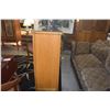 Image 2 : ANTIQUE ELM WOOD TAPERED CHINESE CABINET (30" X 18" X 49 1/2")